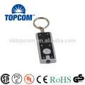 Hot promotion light rectangle shaped plastic 1 mini led keychain light